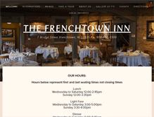 Tablet Screenshot of frenchtowninn.com